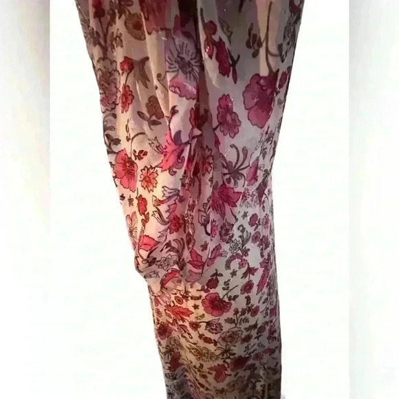 Long Duster with Tie Belt in Pink Floral - Picture 6 of 10